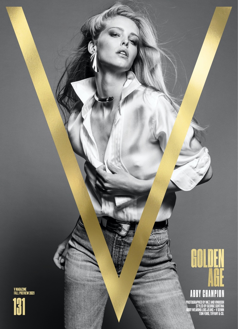 Abby Champion on V Magazine #131 Pre-Fall 2021 Cover. Image: Courtesy of V Magazine / Inez & Vinoodh