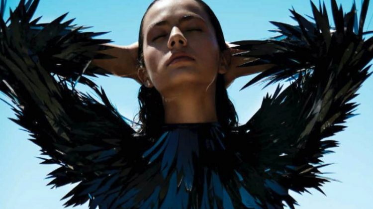 Celic Dorig Enchants in Beach Fashion for Harper’s Bazaar Mexico