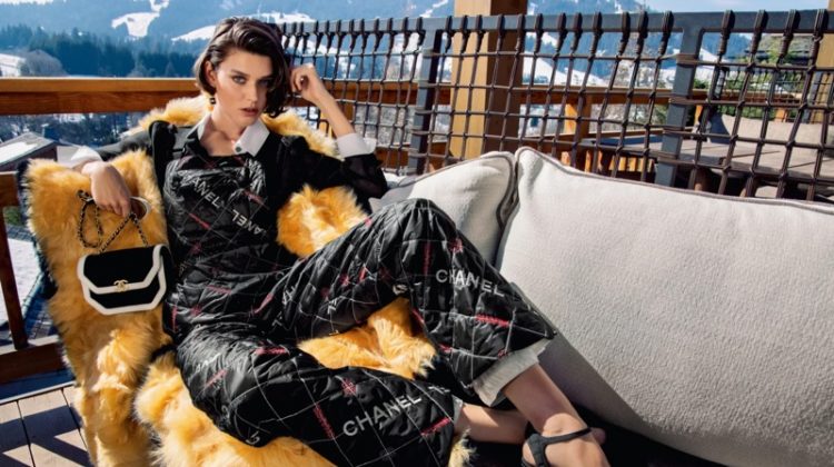 Mica, Rianne, Louise & Vivienne Are Chalet Chic in Chanel Fall 2021 Campaign