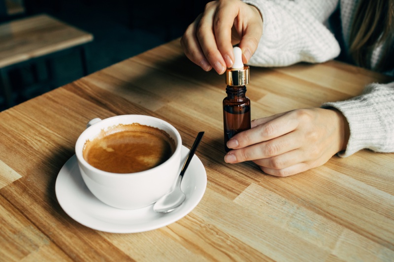 Coffee Cup CBD Oil Bottle