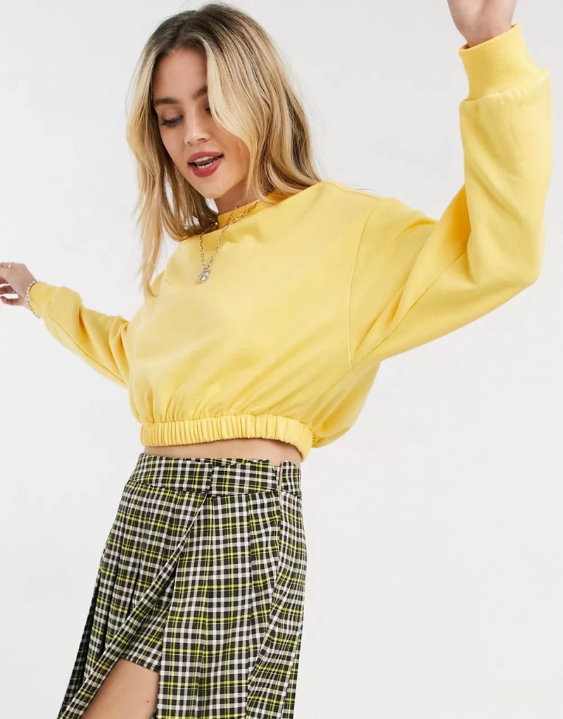 Cropped Sweatshirt Skirt