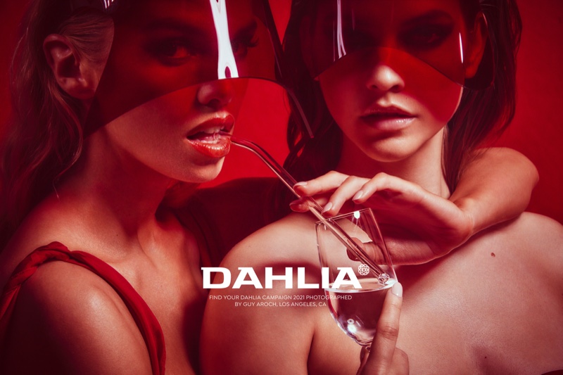 Stella Maxwell and Barbara Palvin pose for Dahlia Tequila campaign.