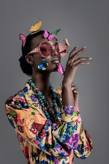 Fedola Shema Models Statement Styles for Harper's Bazaar Vietnam
