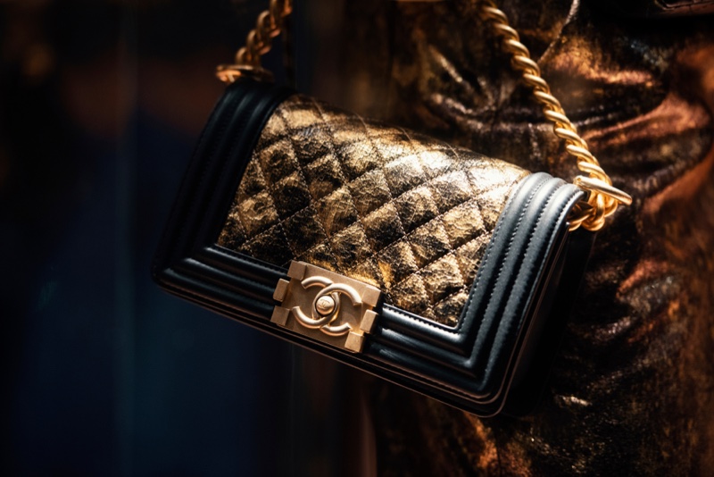 Gold Embellished Chanel Bag