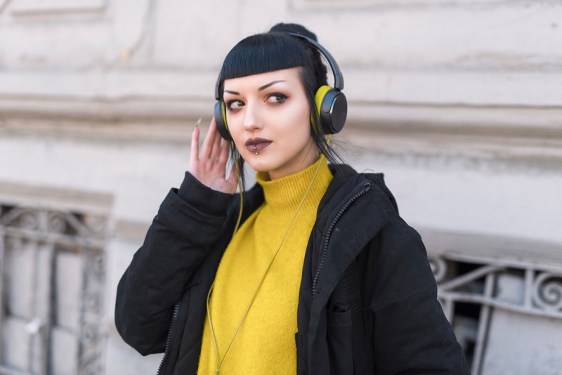Goth Girl Urban Headphones