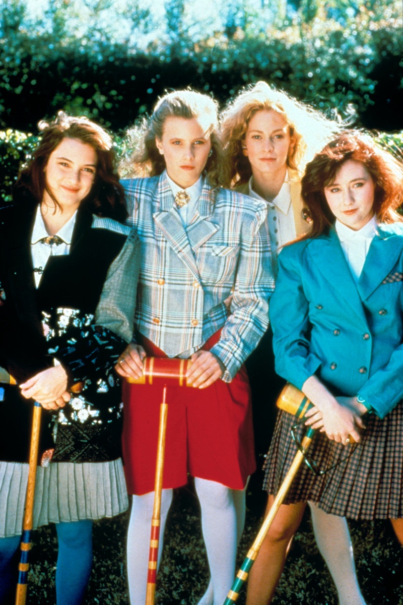 Heathers Cast 80s Fashion Winona Ryder Shannen Doherty