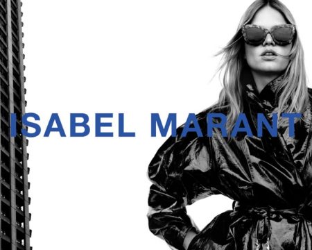 Anna Ewers poses for Isabel Marant fall-winter 2021 campaign.