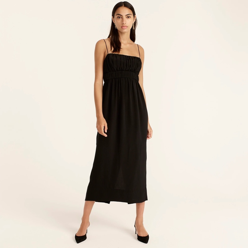 J. Crew Gathered Waist Midi Dress $348