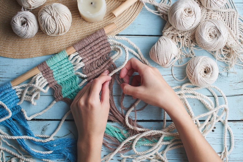 Knitting Macrame Craft Fabric Board