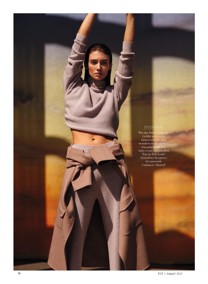 Lorena Rae Poses in Relaxed Silhouettes for Elle Germany