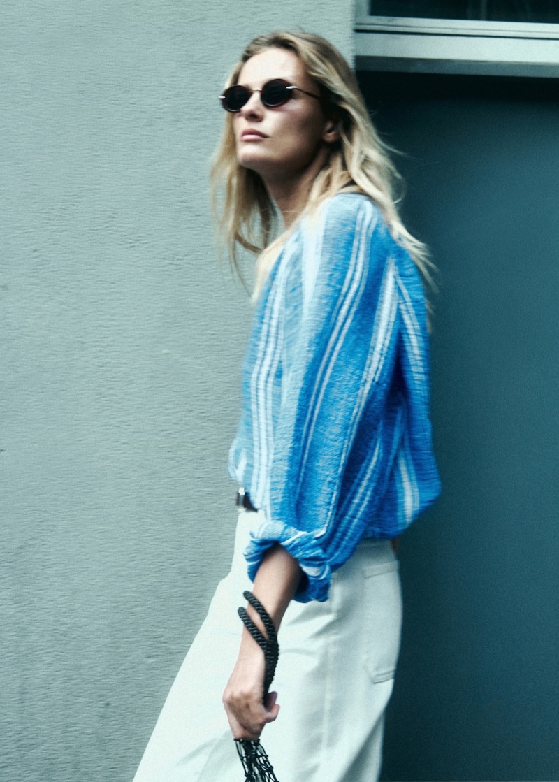 Edita Vilkeviciute Massimo Dutti Summer 2021 Photoshoot