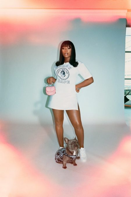 Megan Thee Stallion stars in BAPE x Coach Collection campaign.