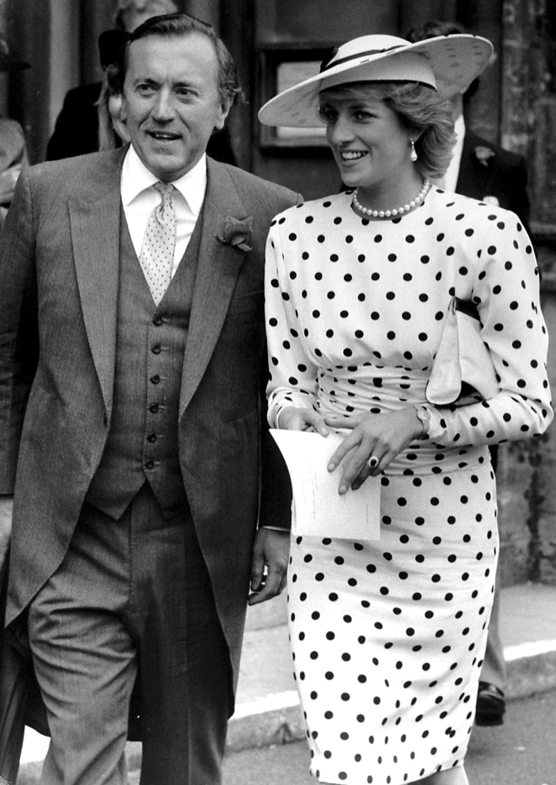Princess Diana Polka Dot Dress 1980s Fashion