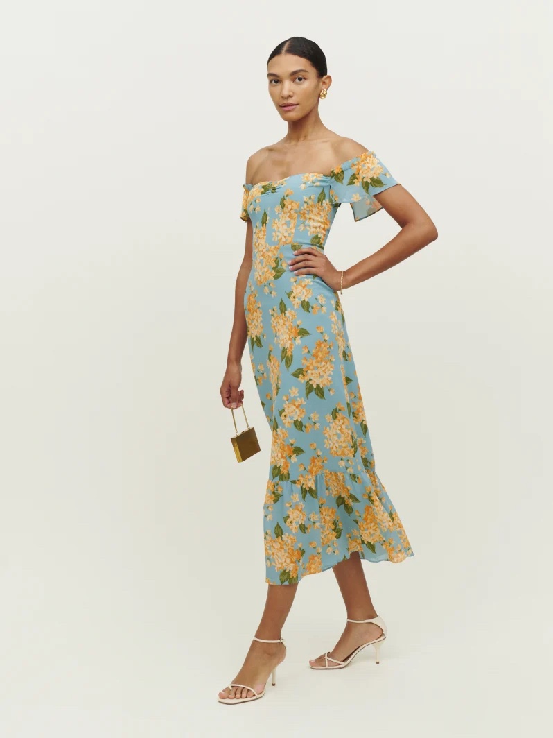 Reformation Butterfly Dress in Carmela $278