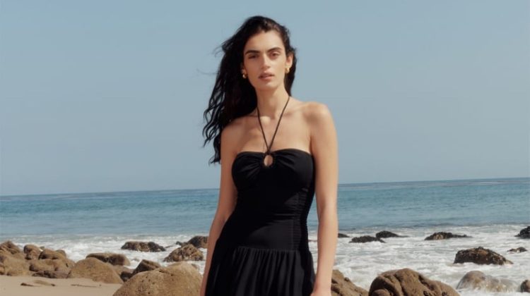 Reformation Eleni Dress in Black $278