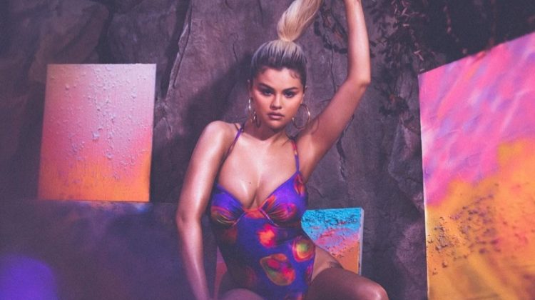 Selena Gomez Takes a Dip in La'Mariette Swim Collab La’Mariette x Selena Gomez Gracie One-Piece.
