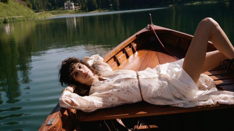 Mica Arganaraz Embraces the Outdoors in Zara’s Crochet Designs