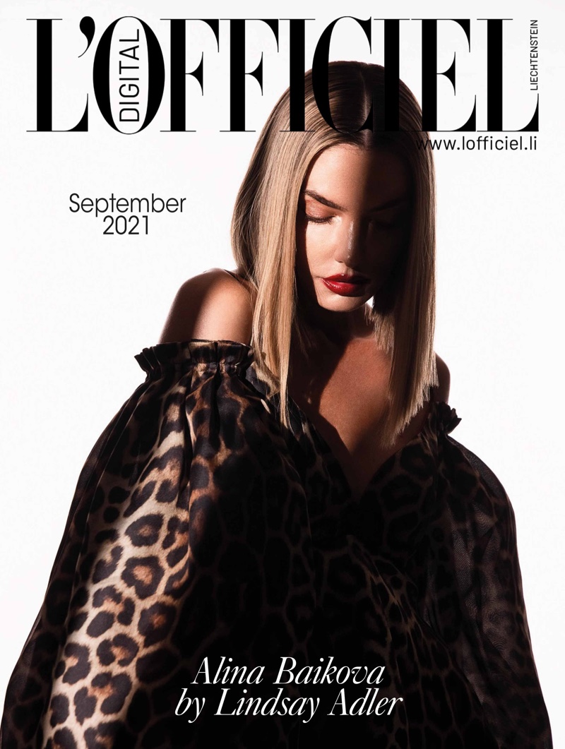 Alina Baikova on L’Officiel Liechtenstein September 2021 Digital Cover