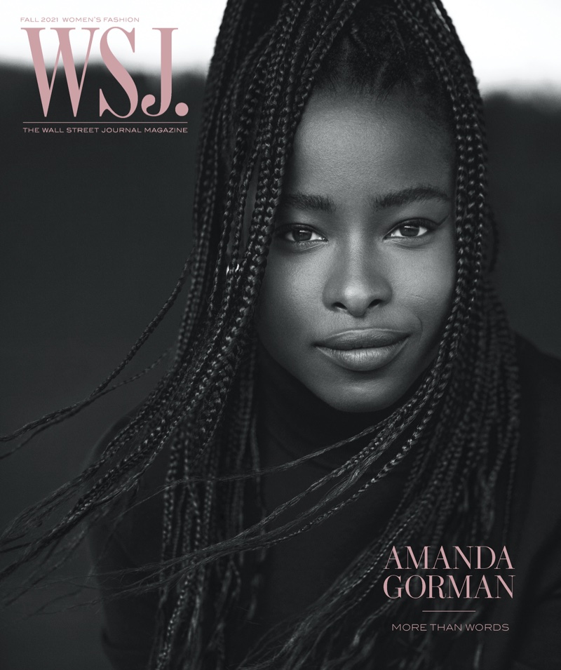 Amanda Gorman on WSJ. Magazine Fall 2021 Cover. Photo: Cass Bird / WSJ. Magazine