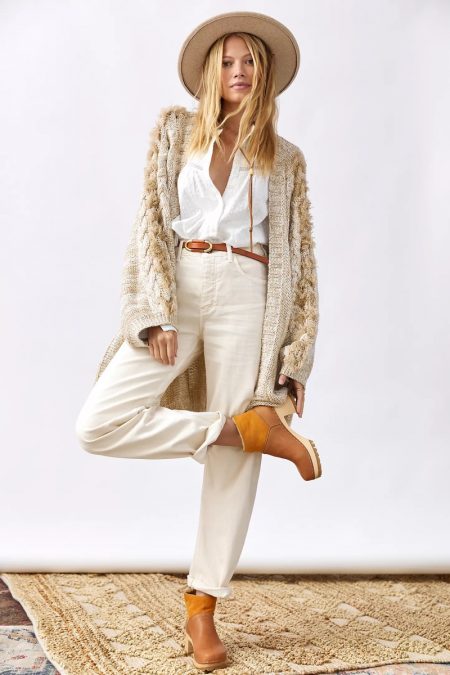 Transitional Season: Anthropologie Unveils Pre-Fall Styles Anthropologie Braided Sleeve Cardigan $148