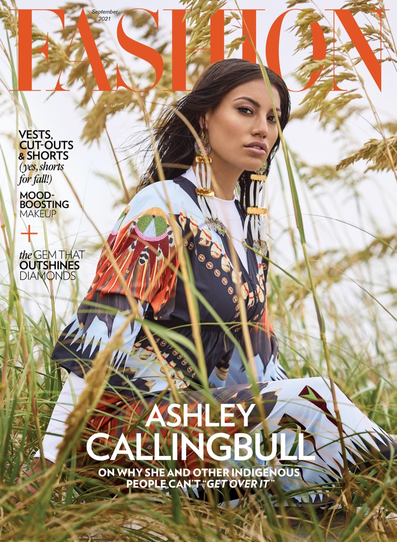 Ashley Callingbull on FASHION Magazine September 2021 Cover. Photo: Gabor Jurina / FASHION