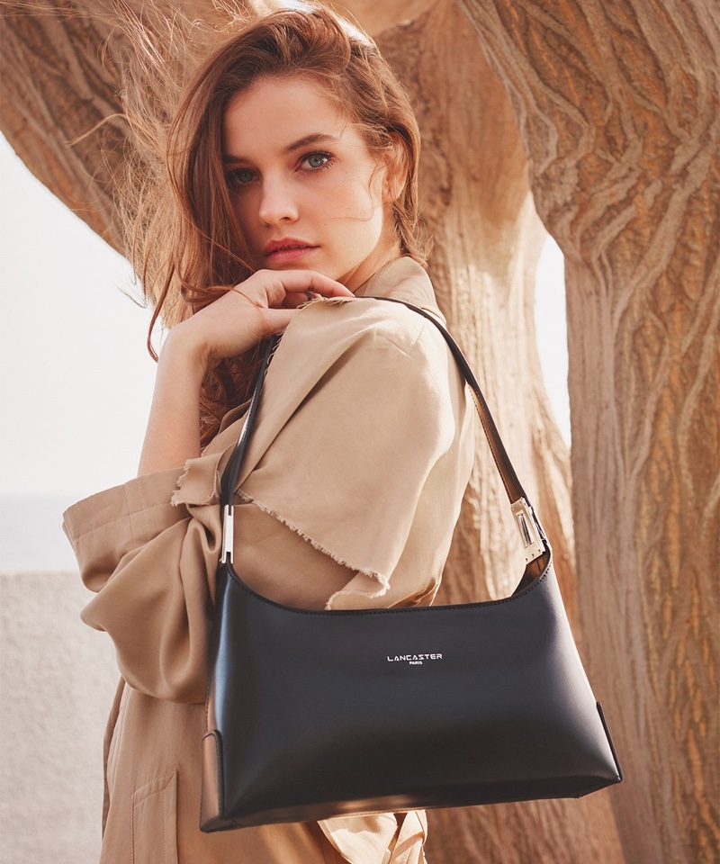 Barbara Palvin returns as the face of Lancaster's fall-winter 2021 campaign.