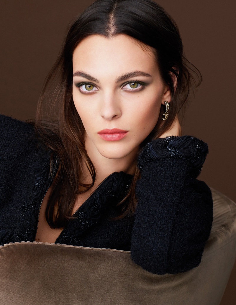 Vittoria Ceretti stars in Chanel Makeup fall 2021 campaign.