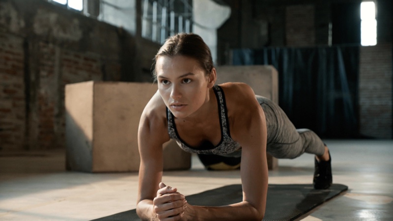Exercise Woman Planking