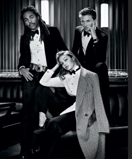 Gigi Hadid Suits Up in Ralph Lauren 'Ralph's Club' Fragrance Campaign Lukas Sabbat, Gigi Hadid, and Lucky Blue Smith star in Ralph Lauren Ralph's Club eau de parfum campaign.