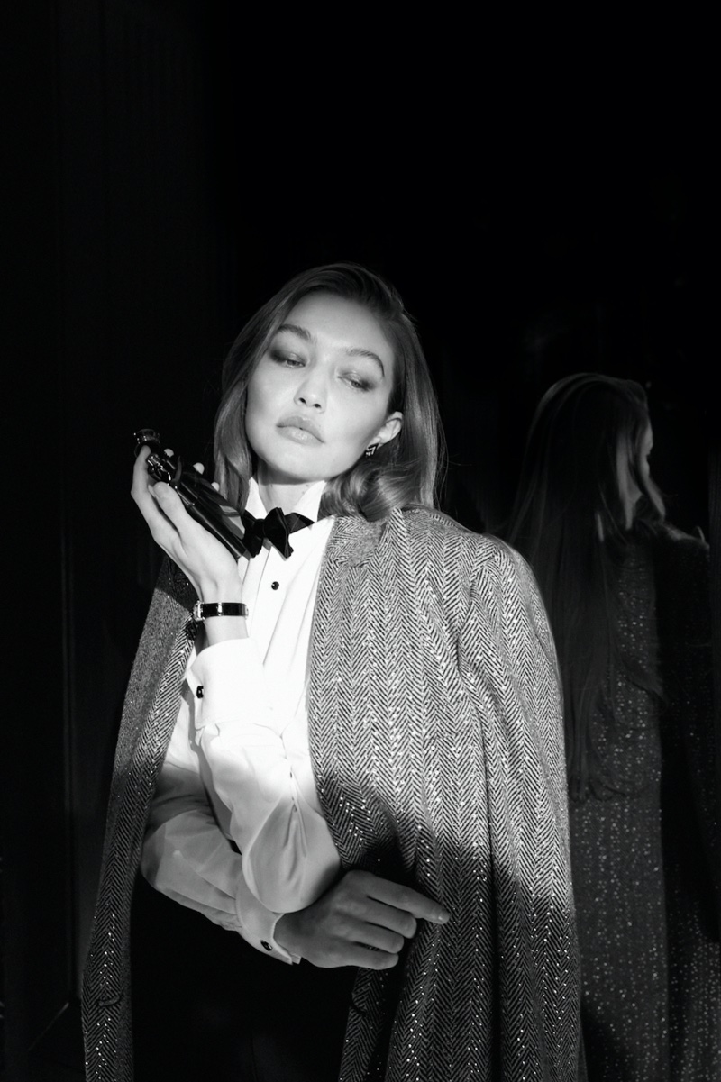 SPOTLIGHT ON GIGI: The model appears as the face of Ralph Lauren's new cologne.