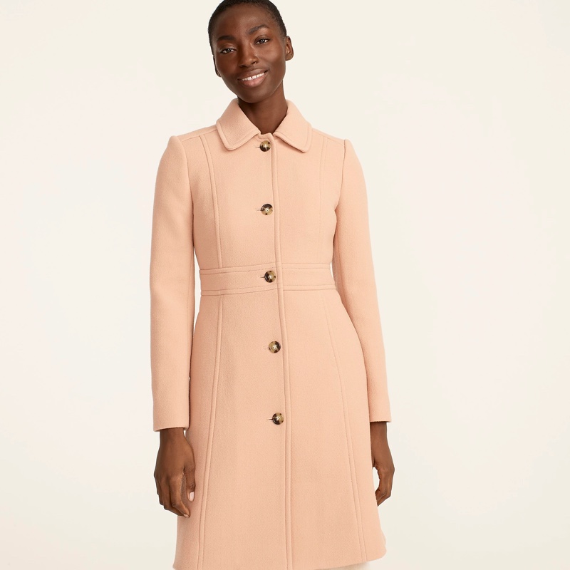 J. Crew Classic Lady Day Coat in Warm Taupe $398