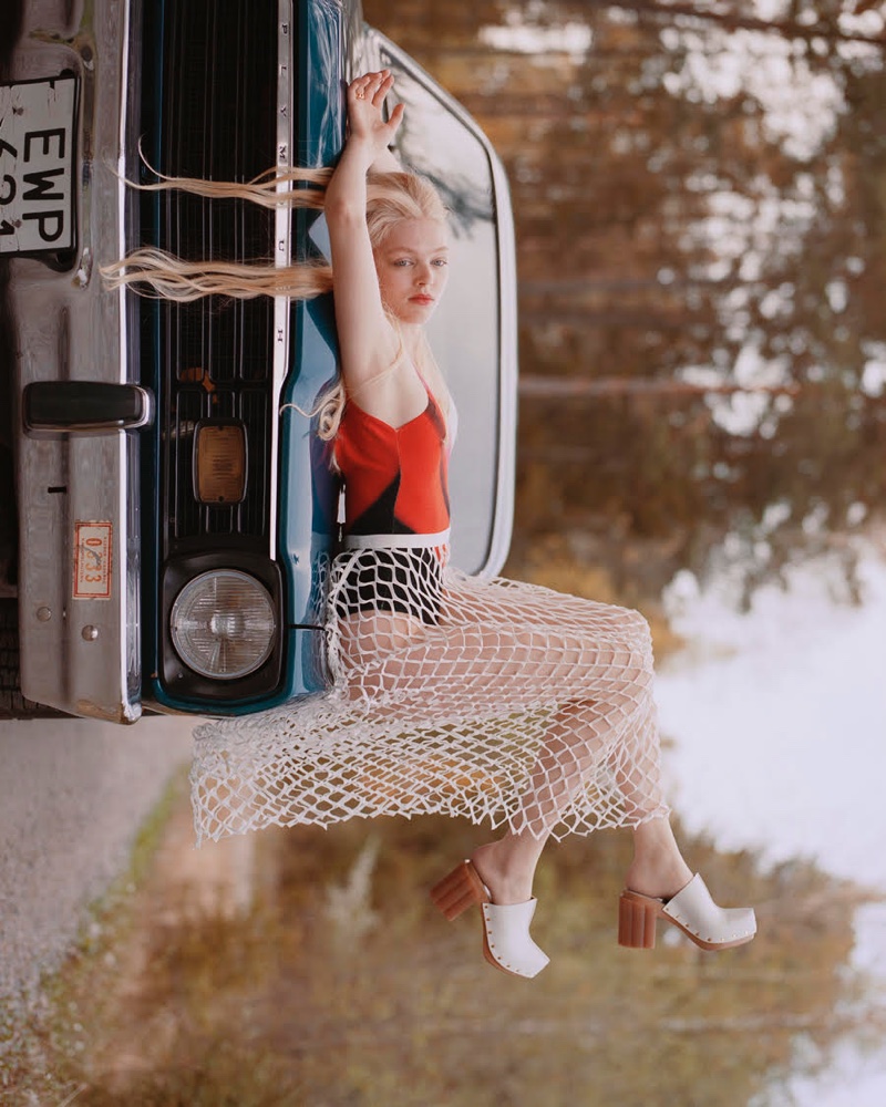 Julia Westby Takes a Stylish Road Trip for L'Officiel Ukraine