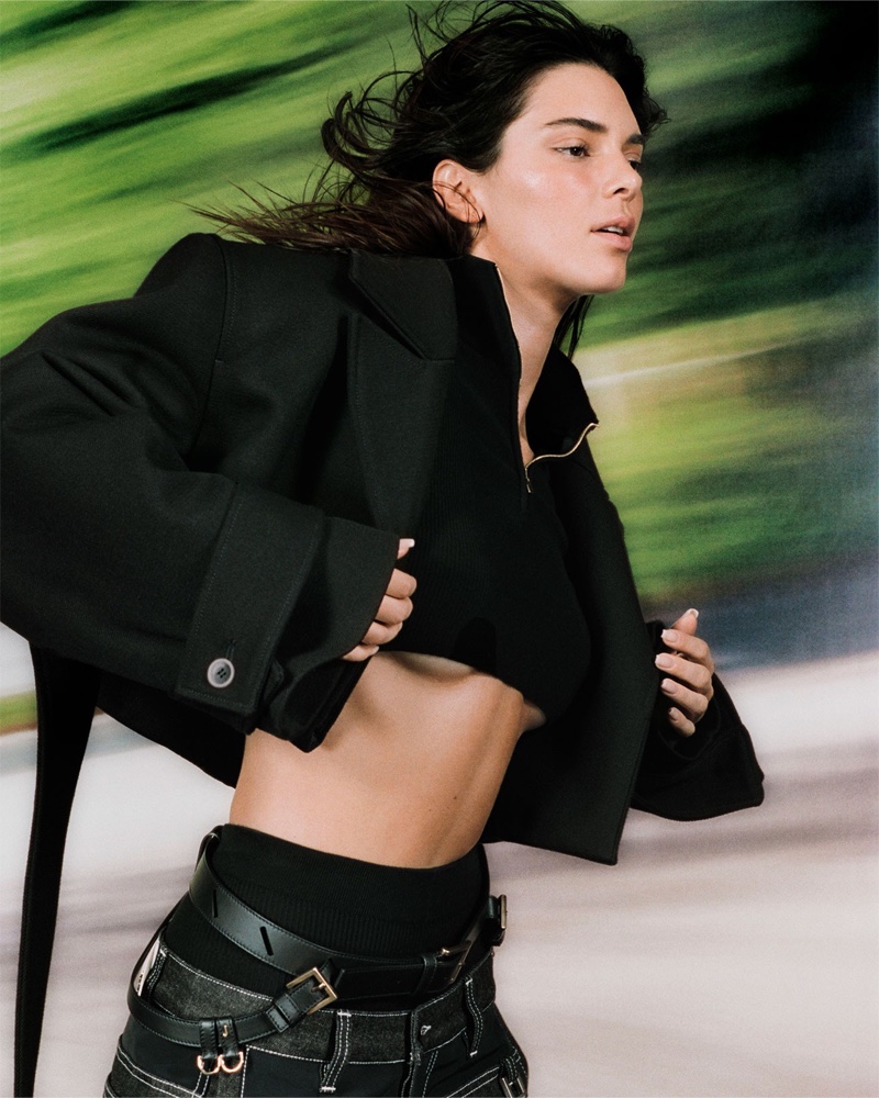 Kendall Jenner is on the move for Jacquemus fall-winter 2021 campaign.