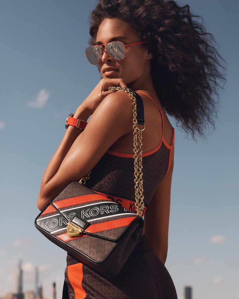 Cindy Bruna fronts MICHAEL Michael Kors fall-winter 2021 campaign.