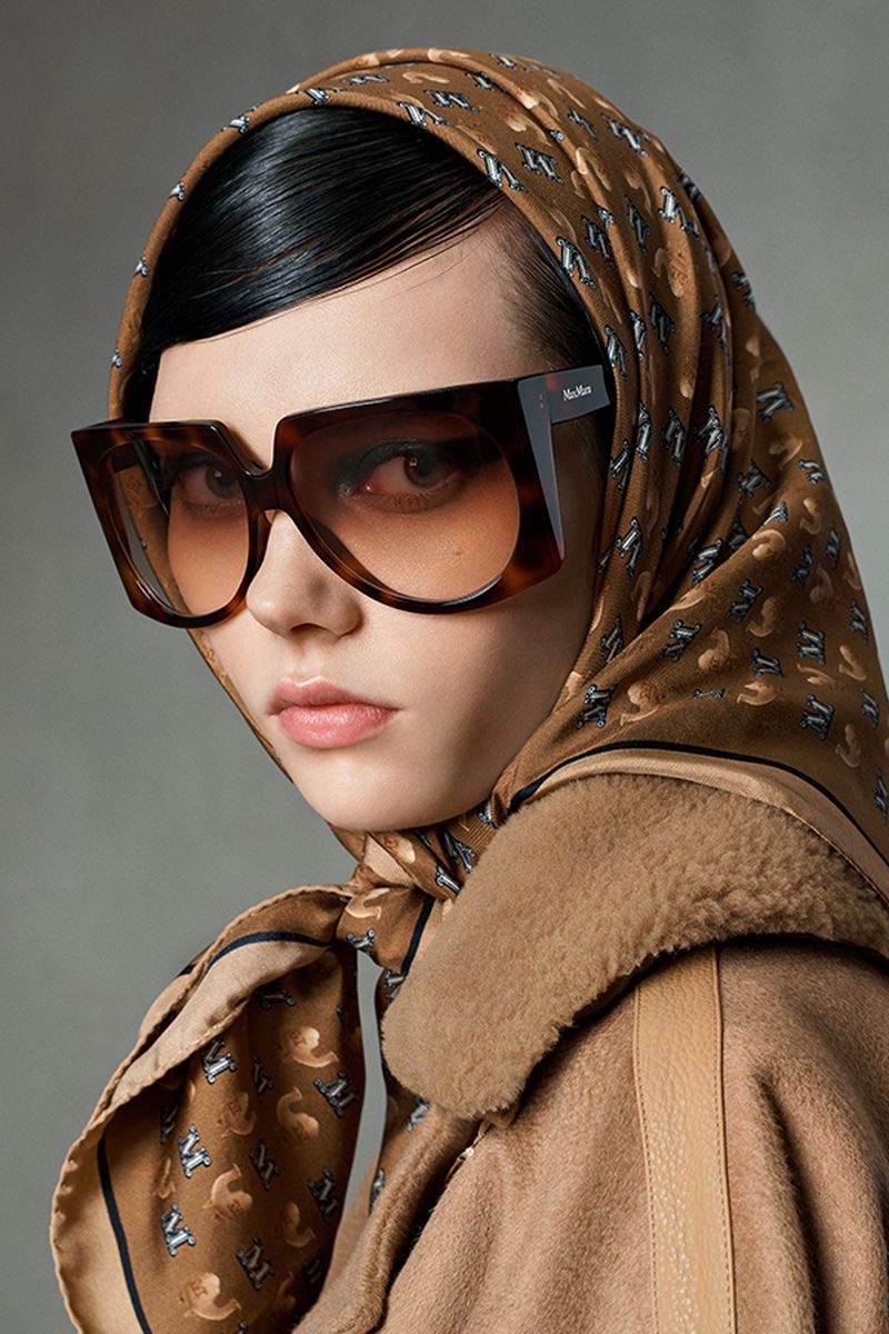 Max Mara focuses on eyewear for fall-winter 2021 campaign.