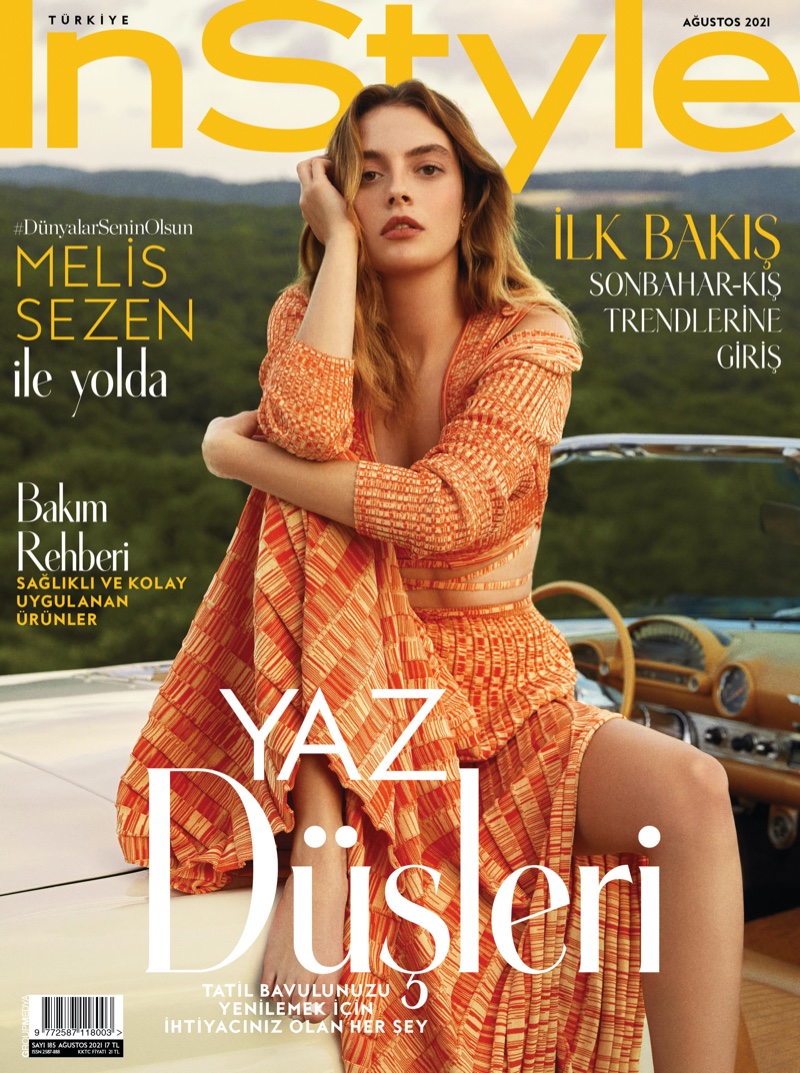 Melis Sezen on InStyle Turkey August 2021 Cover. Photo: Emre İbis