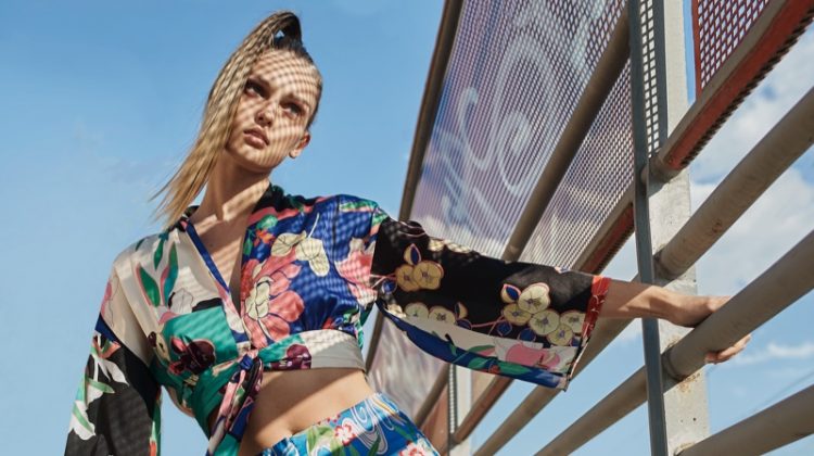 Mihaela Poses in Colorful Prints for L’Officiel Lithuania