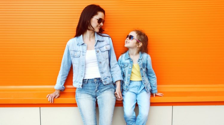 Mother Daughter Denim Outfits Style