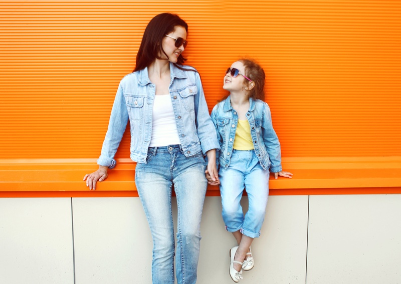 Mother Daughter Denim Outfits Style