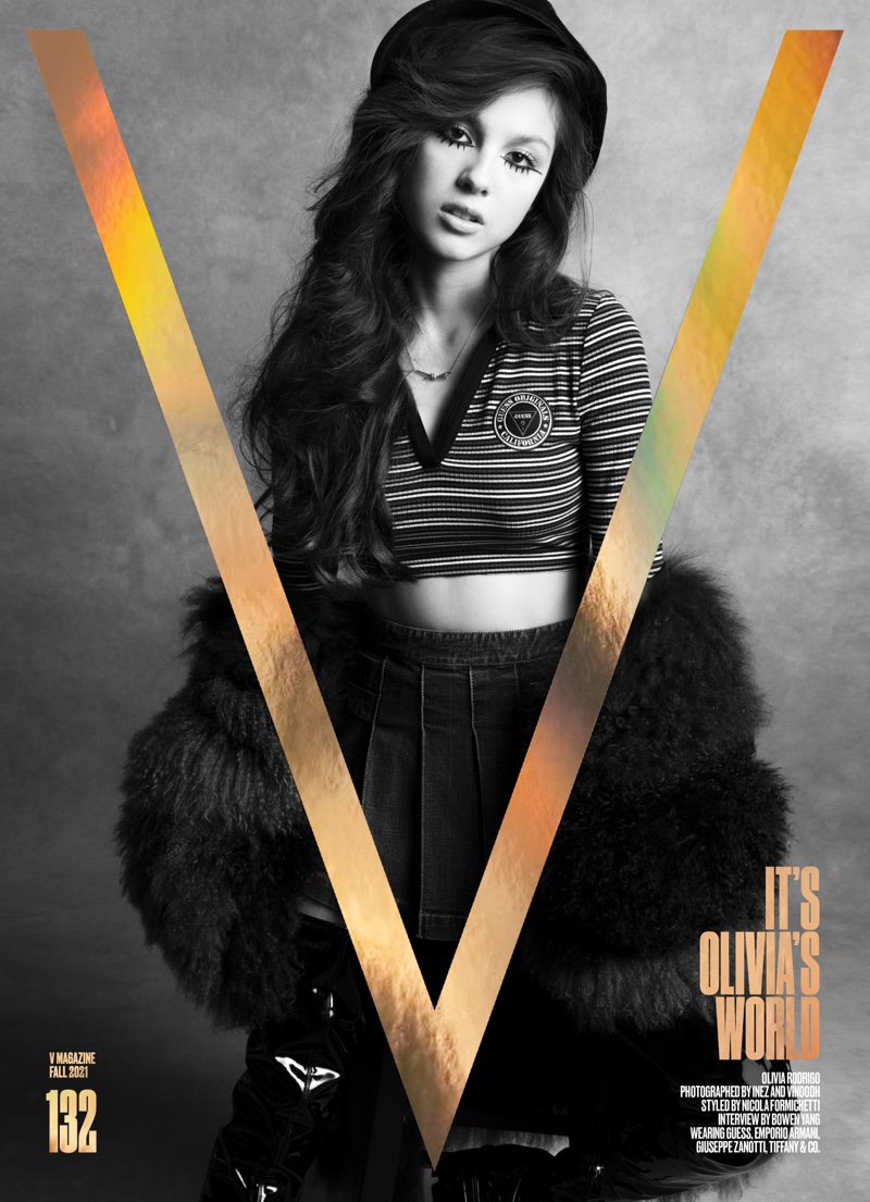 Singer Olivia Rodrigo on V Magazine #132 Cover. Image: Courtesy of V Magazine / Inez& Vinoodh