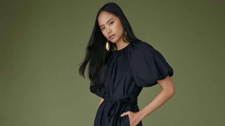 Reformation Lloyd Dress in Black $278