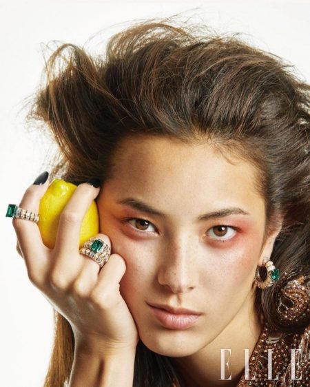 Tiana Tolstoi Sparkles in Louis Vuitton Jewelry for ELLE Korea Tiana Tolstoi Sparkles in Louis Vuitton Jewelry for ELLE Korea