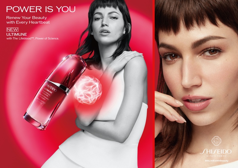 Úrsula Corberó stars in Shiseido Power is You campaign. Photo: Frauke Fischer-Ikeda