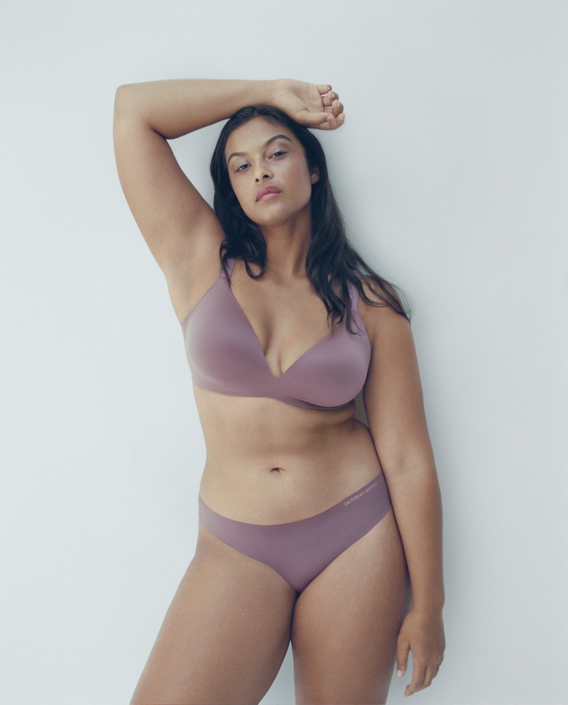 Model Devyn Garcia appears in Victoria's Secret VS Bare Infinity Flex campaign.