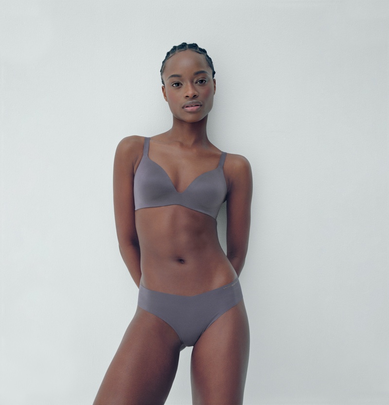 Mayowa Nicholas stars in Victoria's Secret VS Bare Infinity Flex campaign.