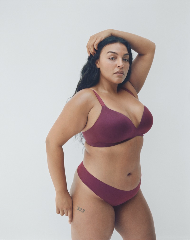 Paloma Elsesser stars in Victoria's Secret VS Bare Infinity Flex campaign.