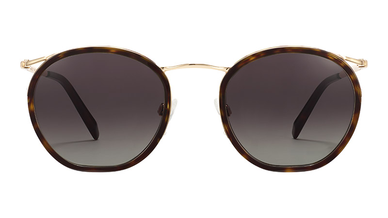 Warby Parker Carmen Sunglasses in Cognac Tortoise with Polished Gold $145