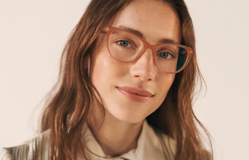 Warby Parker Shea Glasses in Rose Guava $95