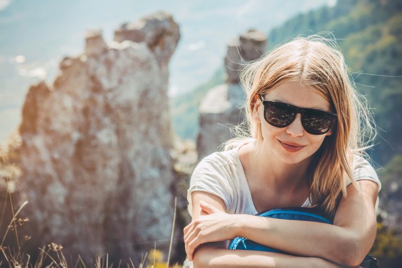 Woman Camping