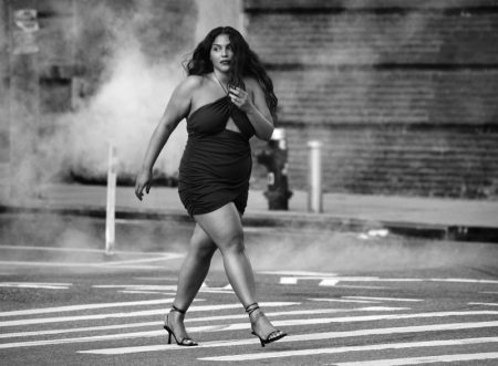 New In: Paloma Elsesser Models Zara's Fall Styles Zara Cut Out Draped Dress.